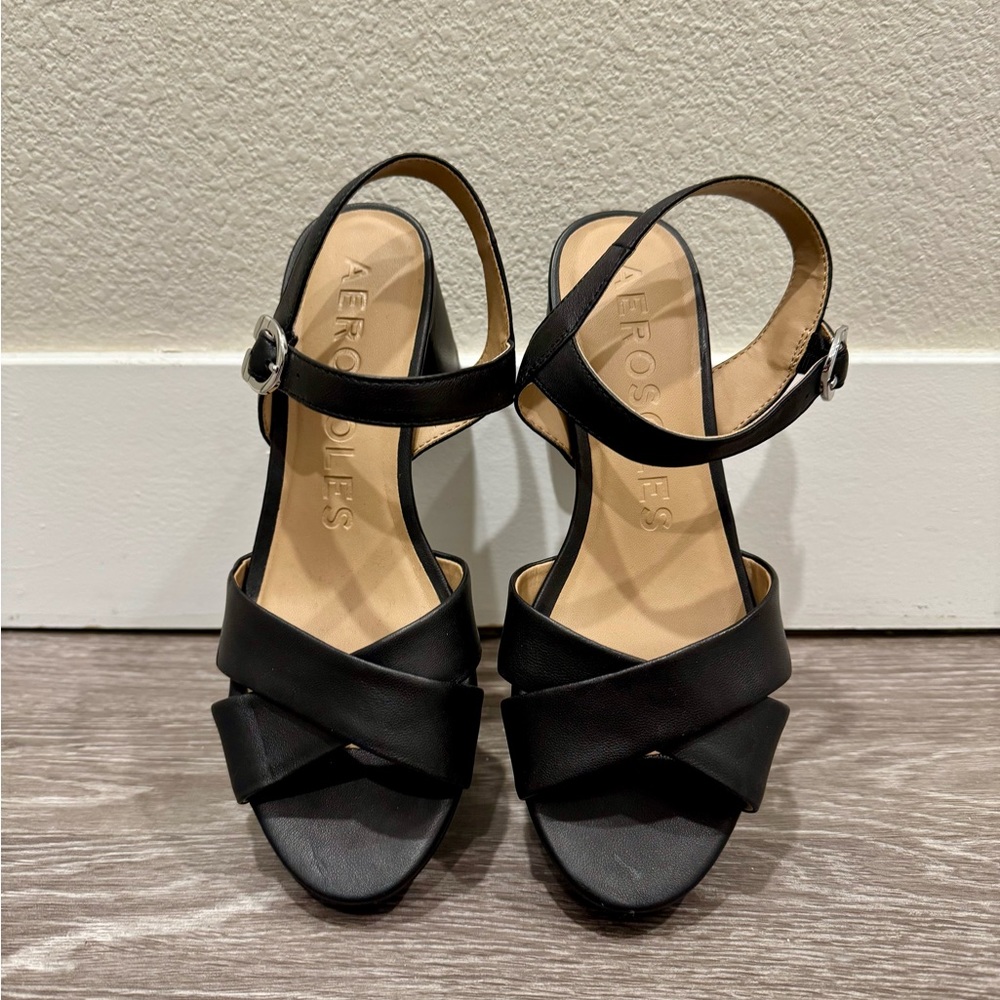 Aerosoles Black Cosmos Women's Sandals